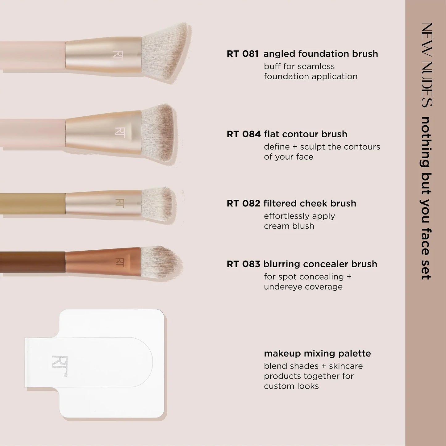 Real Techniques New Nudes Nothing But You Face Kit