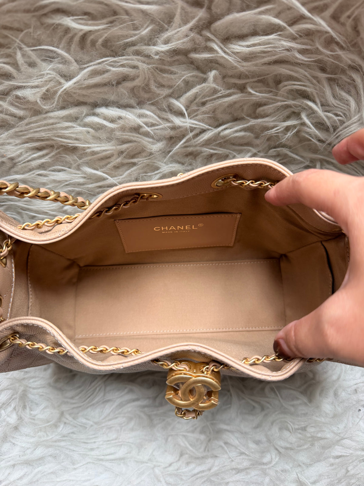 (Readystock) Chanel C25 Mini - Beige