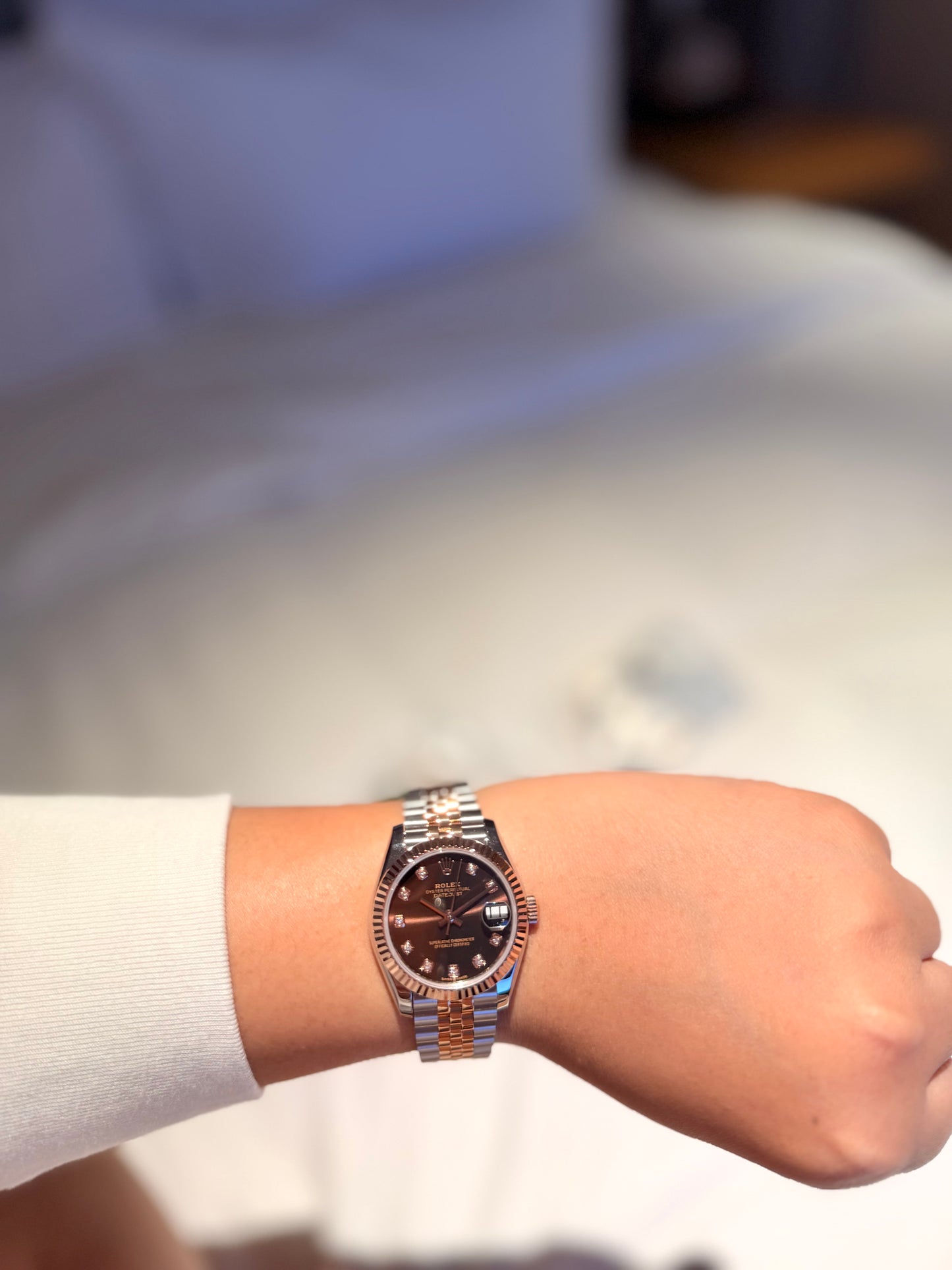 Rolex Lady-Datejust Oyster, 28 mm, Oystersteel and Everose Gold