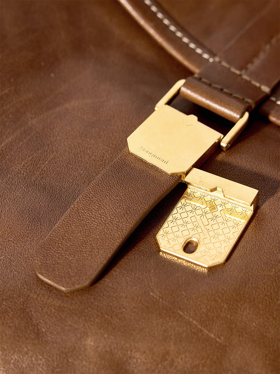 The Small Shan Satchel Bag - Sandal