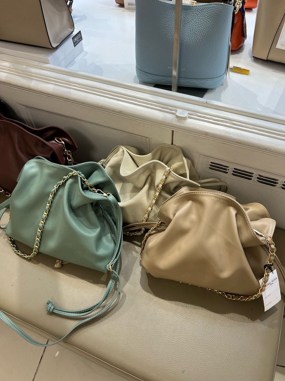 Italian Leather Bag - Green