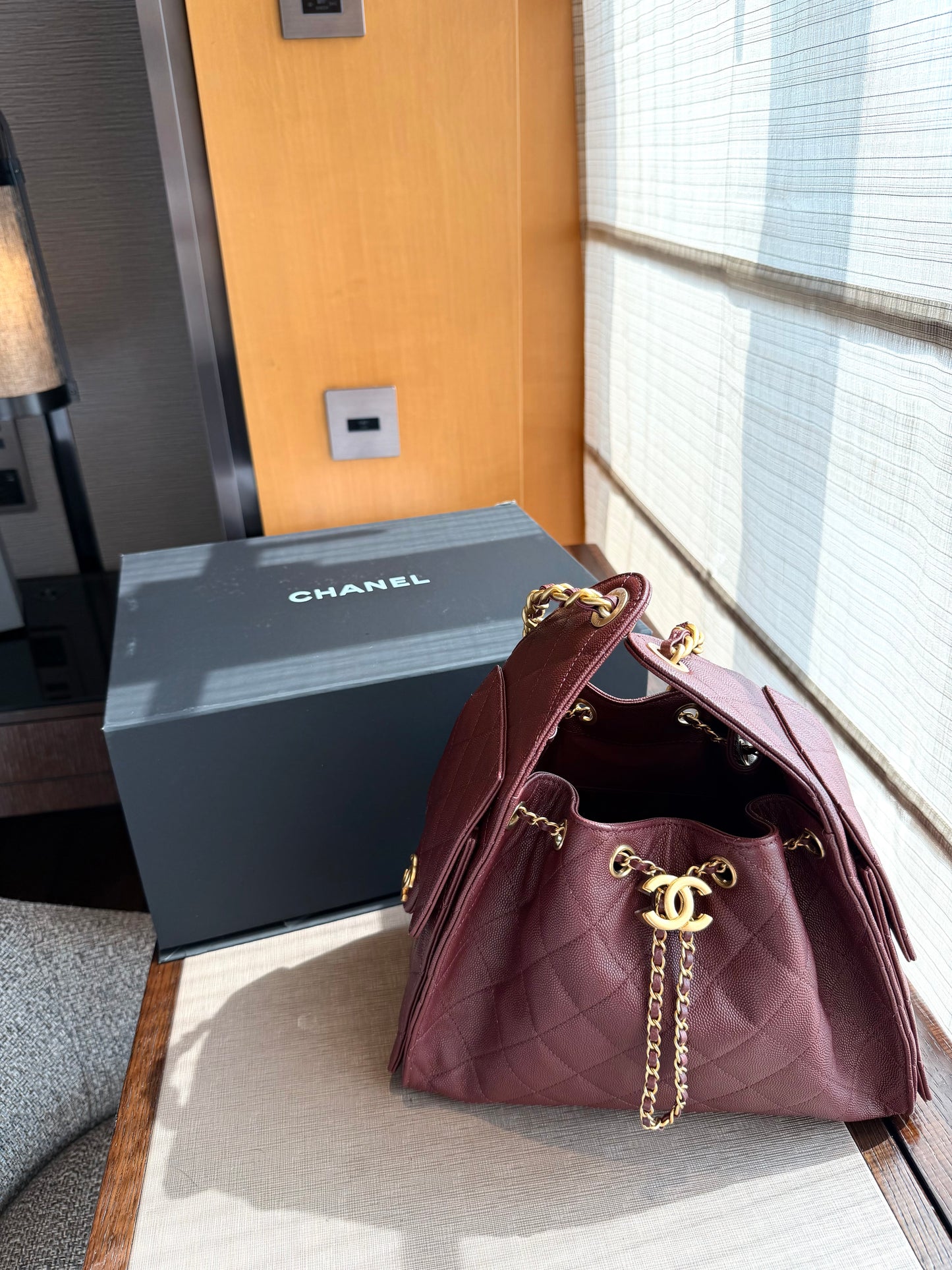 (Readystock) Chanel C25 Small - Burgundy