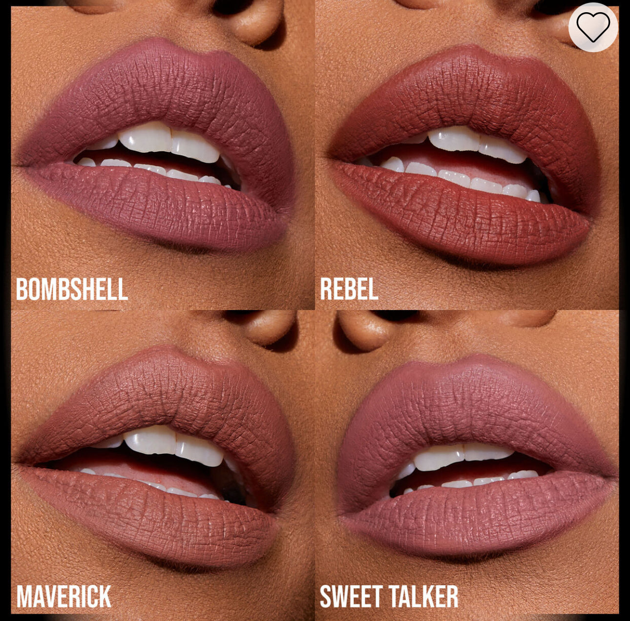 HUDA BEAUTY Pretty Grunge Liquid Matte Lip Quad