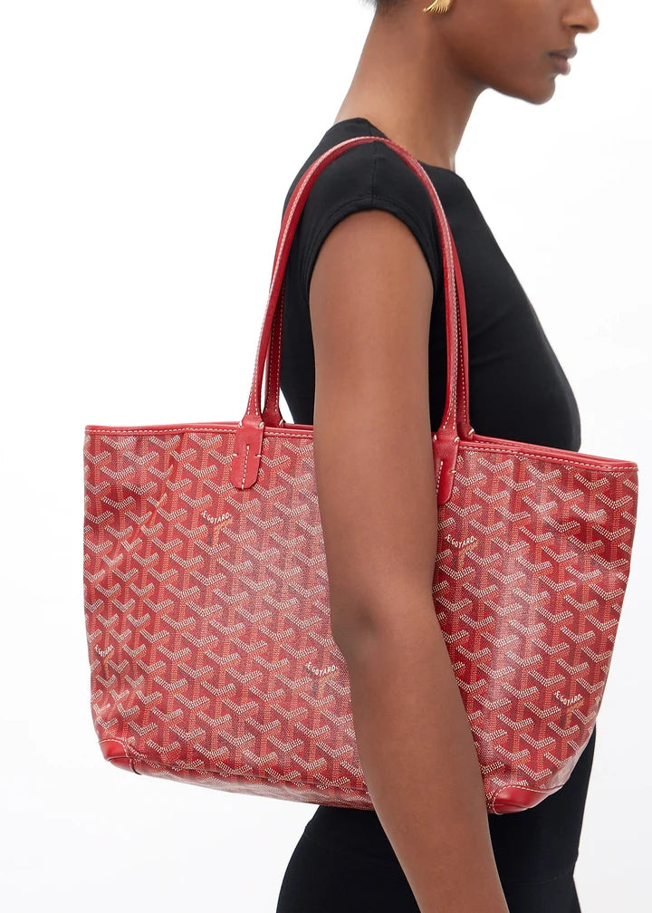 (Readystock)Goyard St Louis PM Canvas - Red
