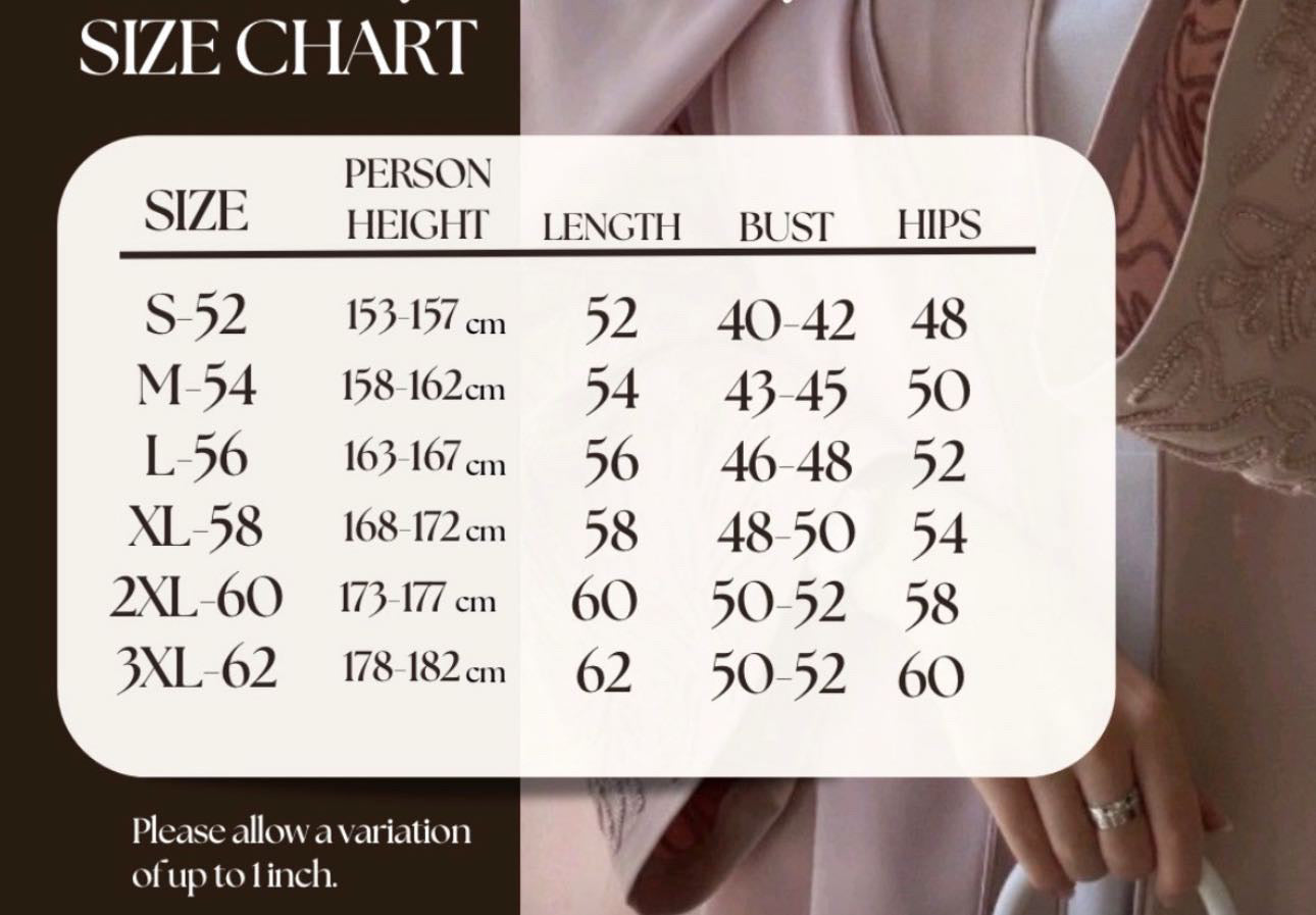 Jubah Madinah Butterfly - Grey