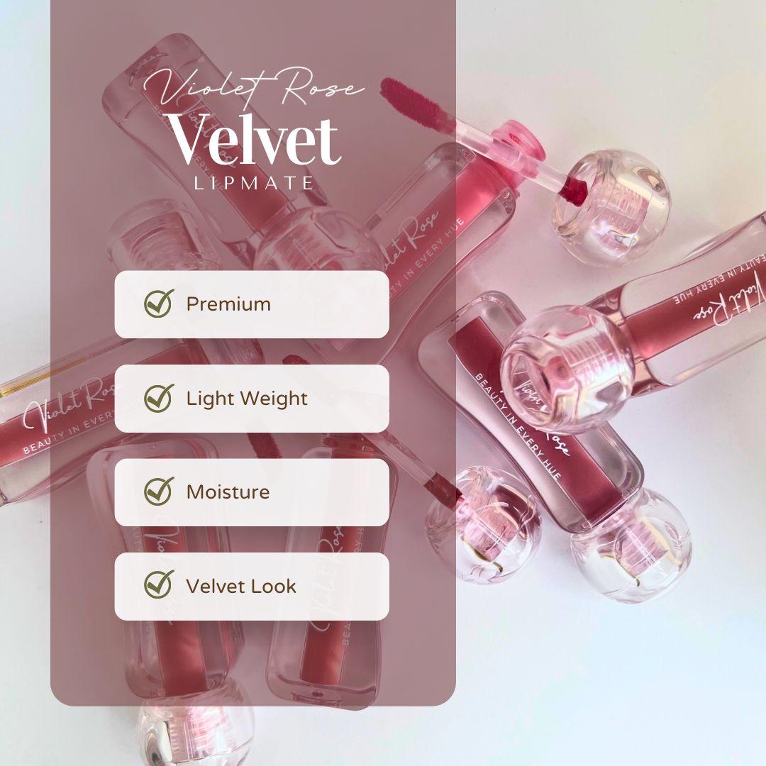 Violet Rose Velvet Lipmatte - Peony