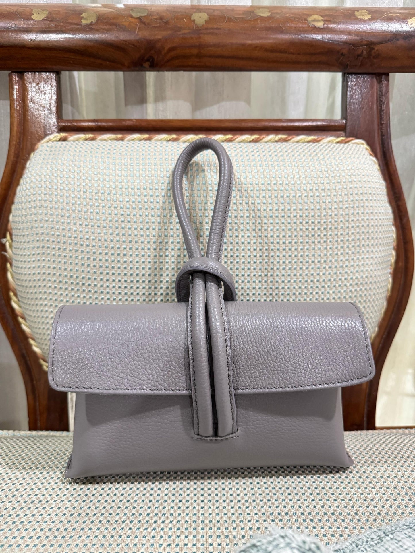 Leather Bag Paris- Dark Grey