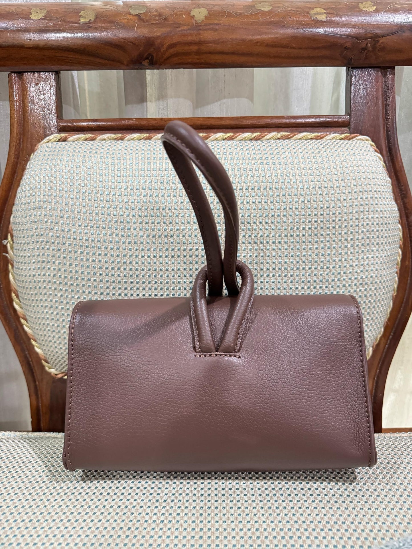 Leather Bag Paris- Dark Brown