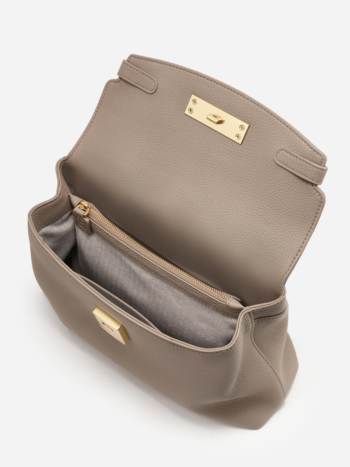 Grace Soft Top Handle Bag - Taupe