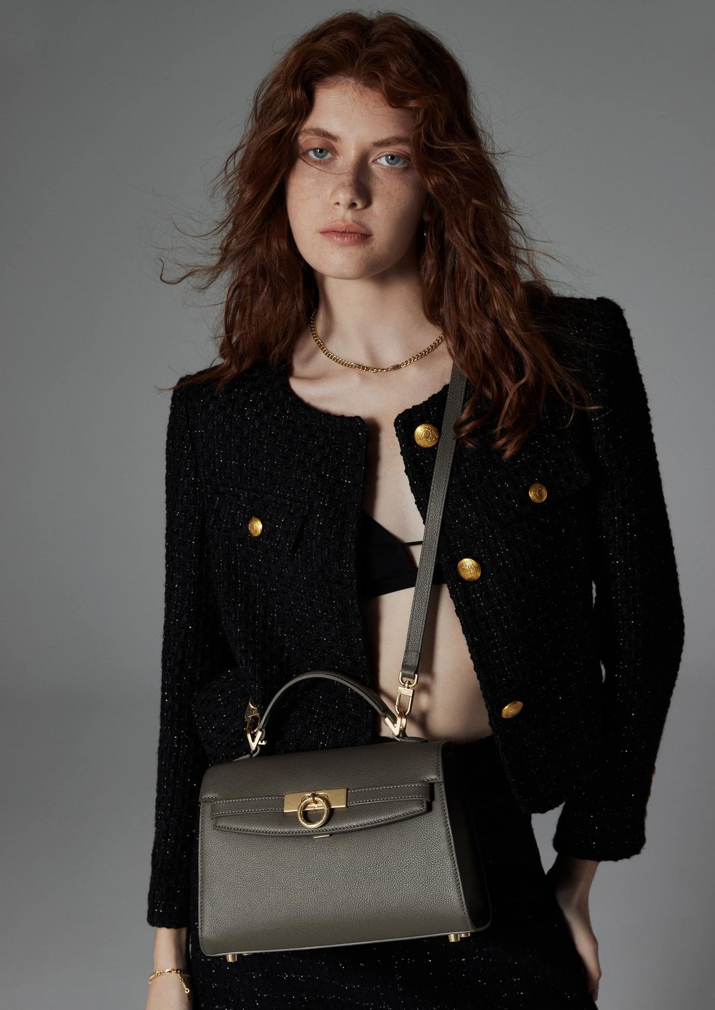 Grace Top Handle Bag Eve - Parisian Grey