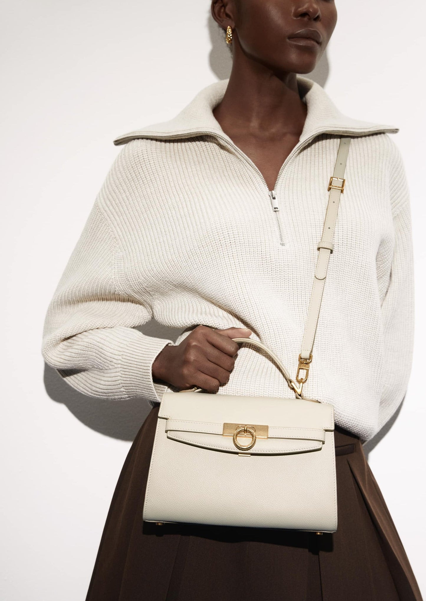 Grace Top Handle Bag Eve - Cream