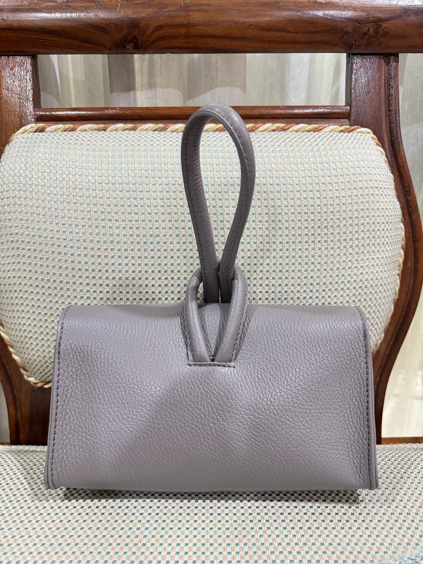 Leather Bag Paris- Dark Grey