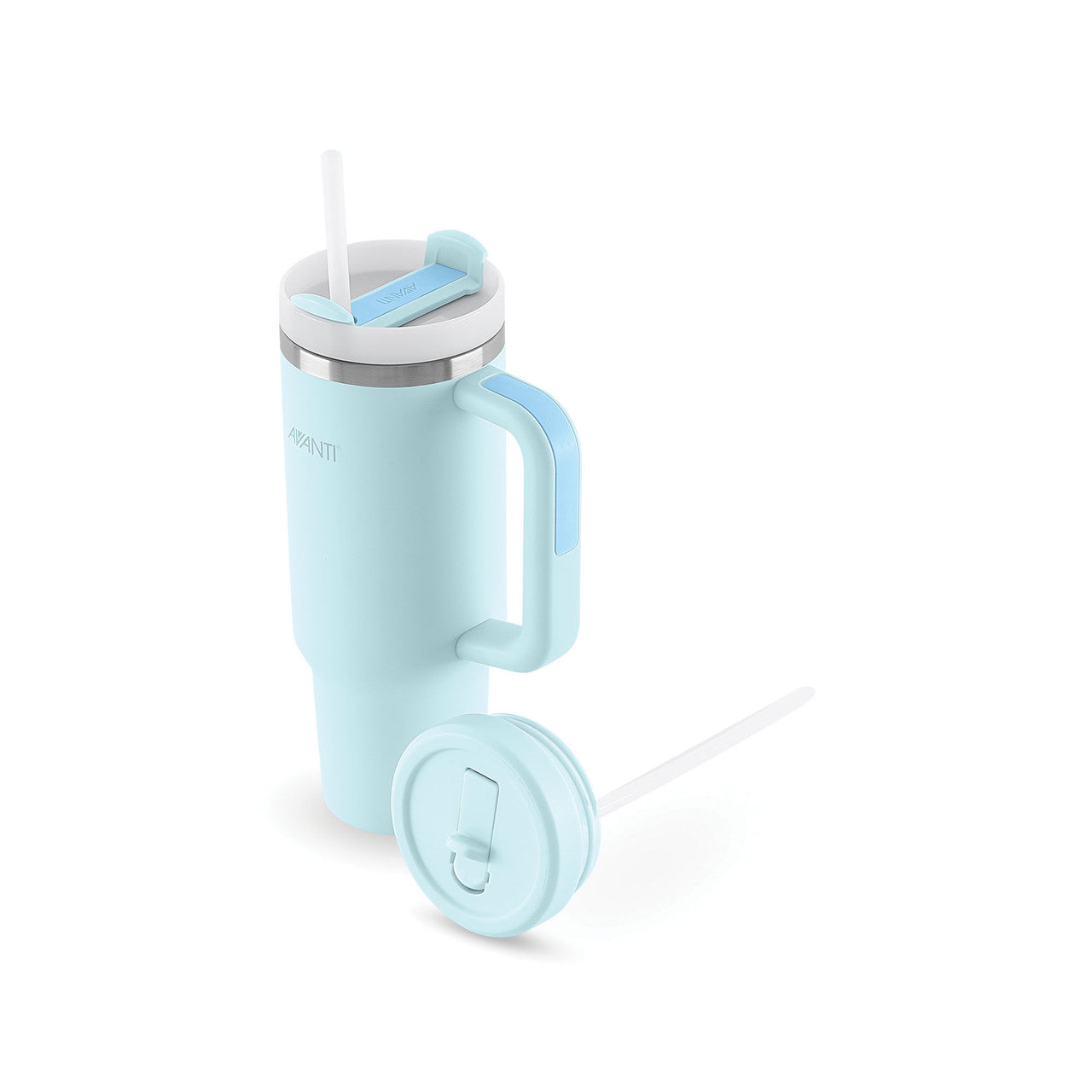 (READYSTOCK) Avanti HydroQuench Insulated Tumbler with Two Lids, 1L - Sea Breeze Blue