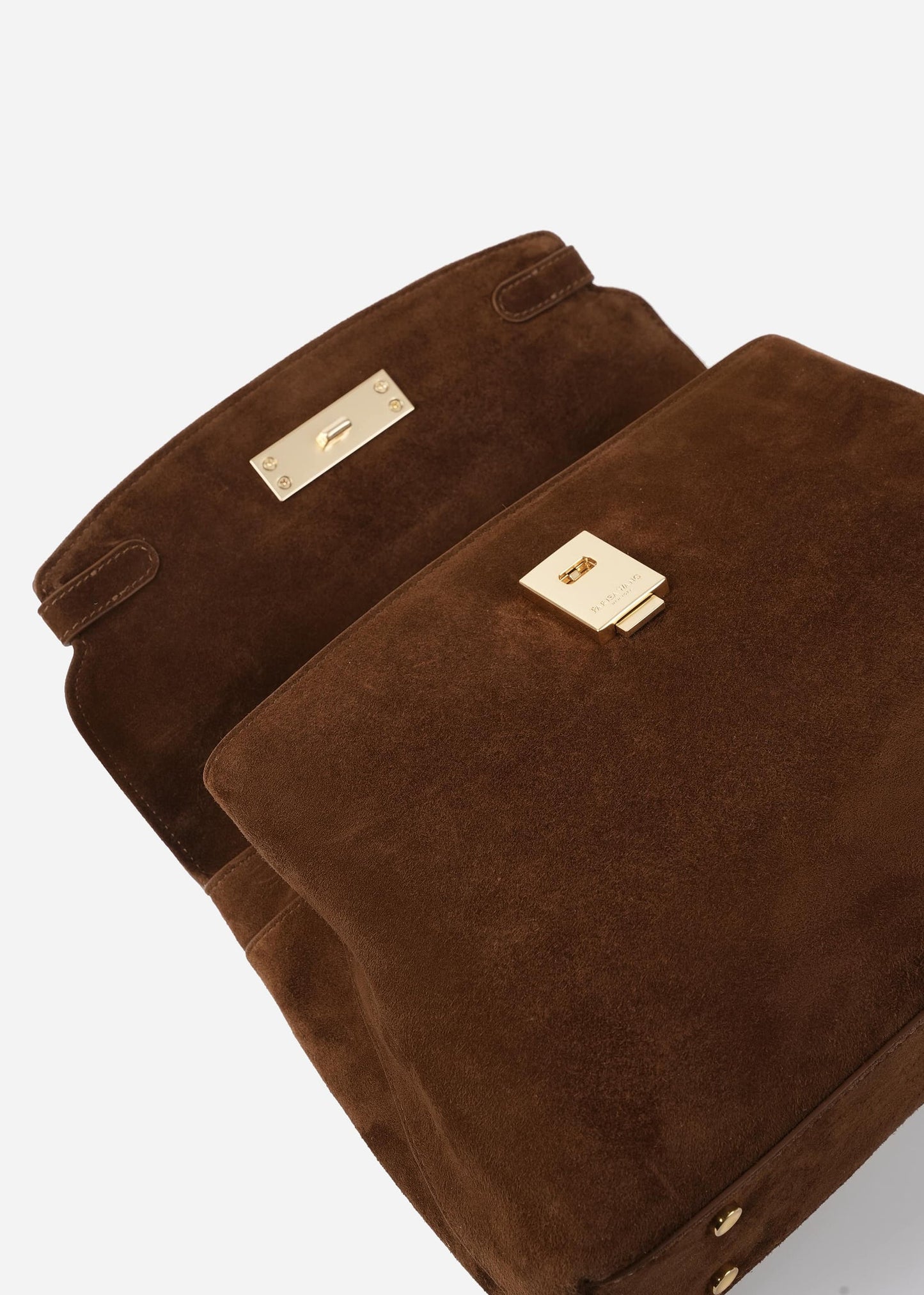 Grace Medium Soft Top Handle Bag - Brown Suede