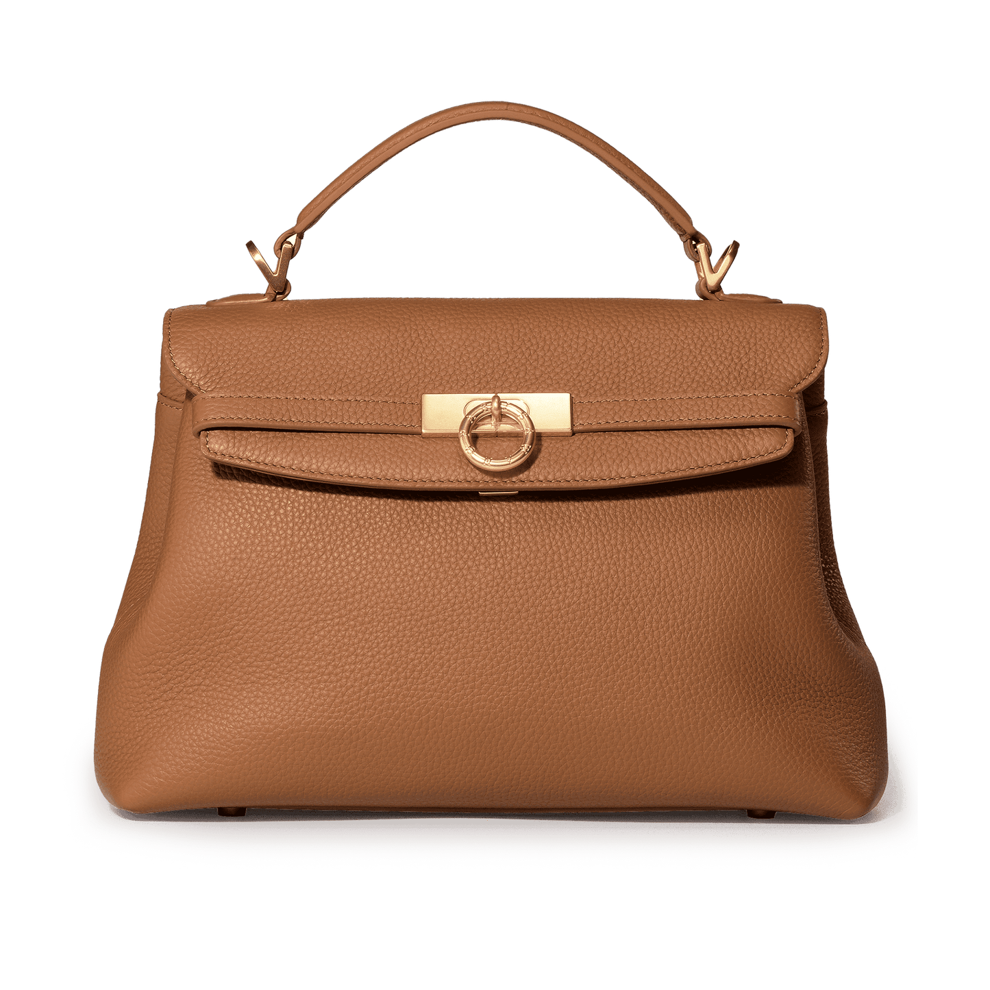 Grace Medium Soft Top Handle Bag - Brown