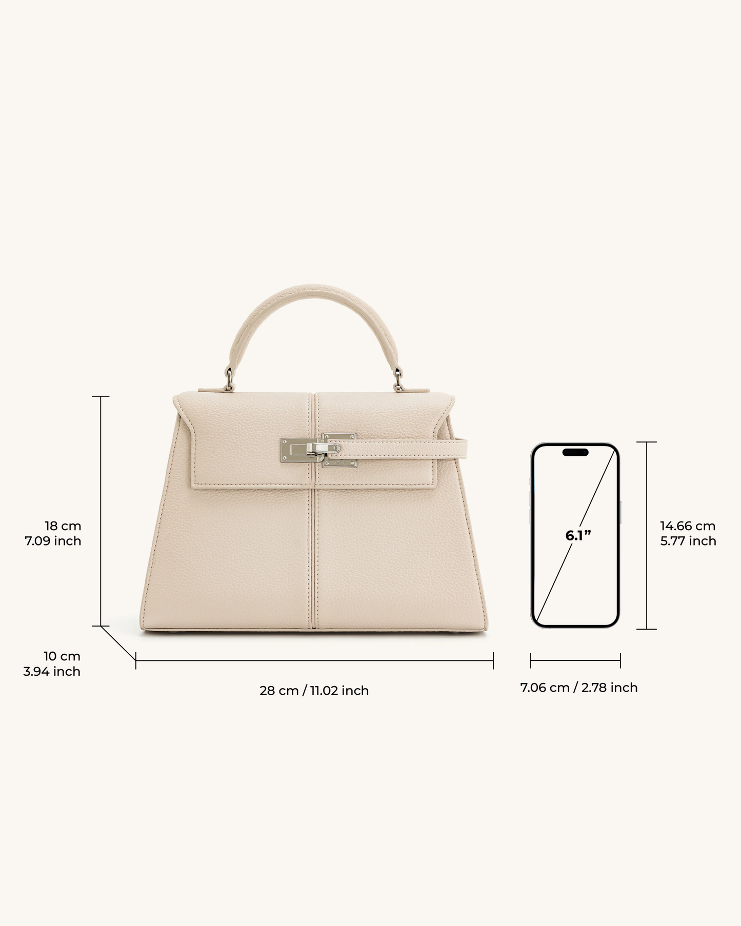 JW PEI Pink Elise Large Top Handle Bag - White