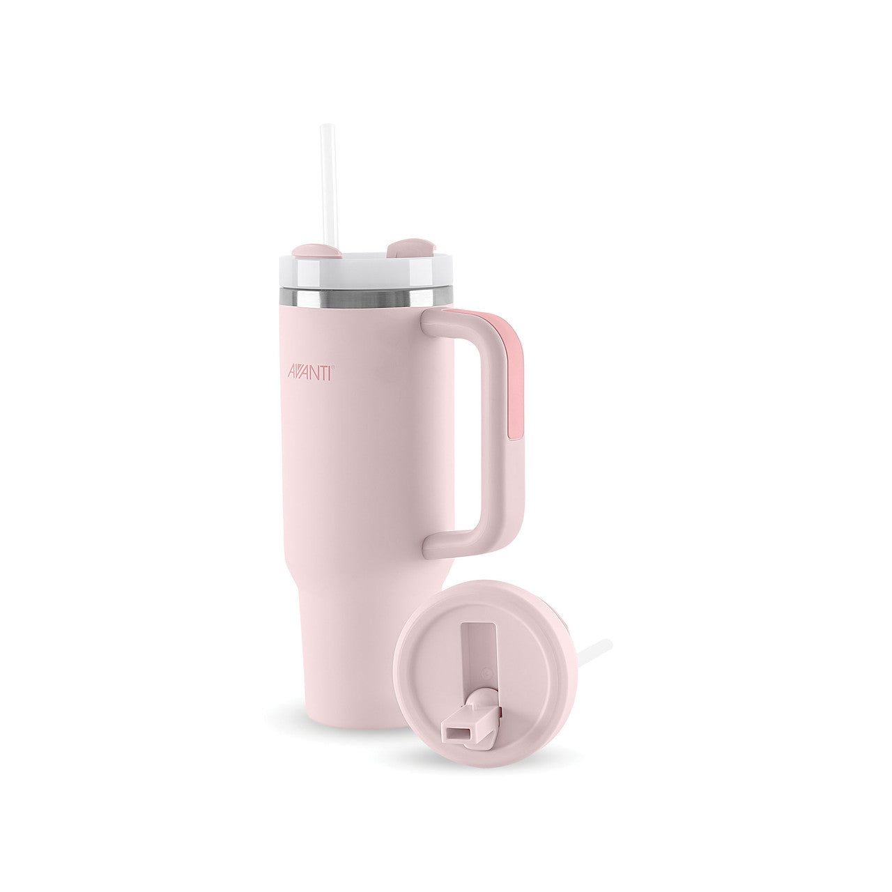 (READYSTOCK) Avanti HydroQuench Insulated Tumbler with Two Lids, 1L - Blush Pink