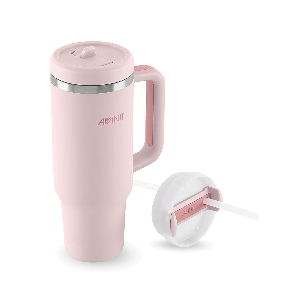 (READYSTOCK) Avanti HydroQuench Insulated Tumbler with Two Lids, 1L - Blush Pink