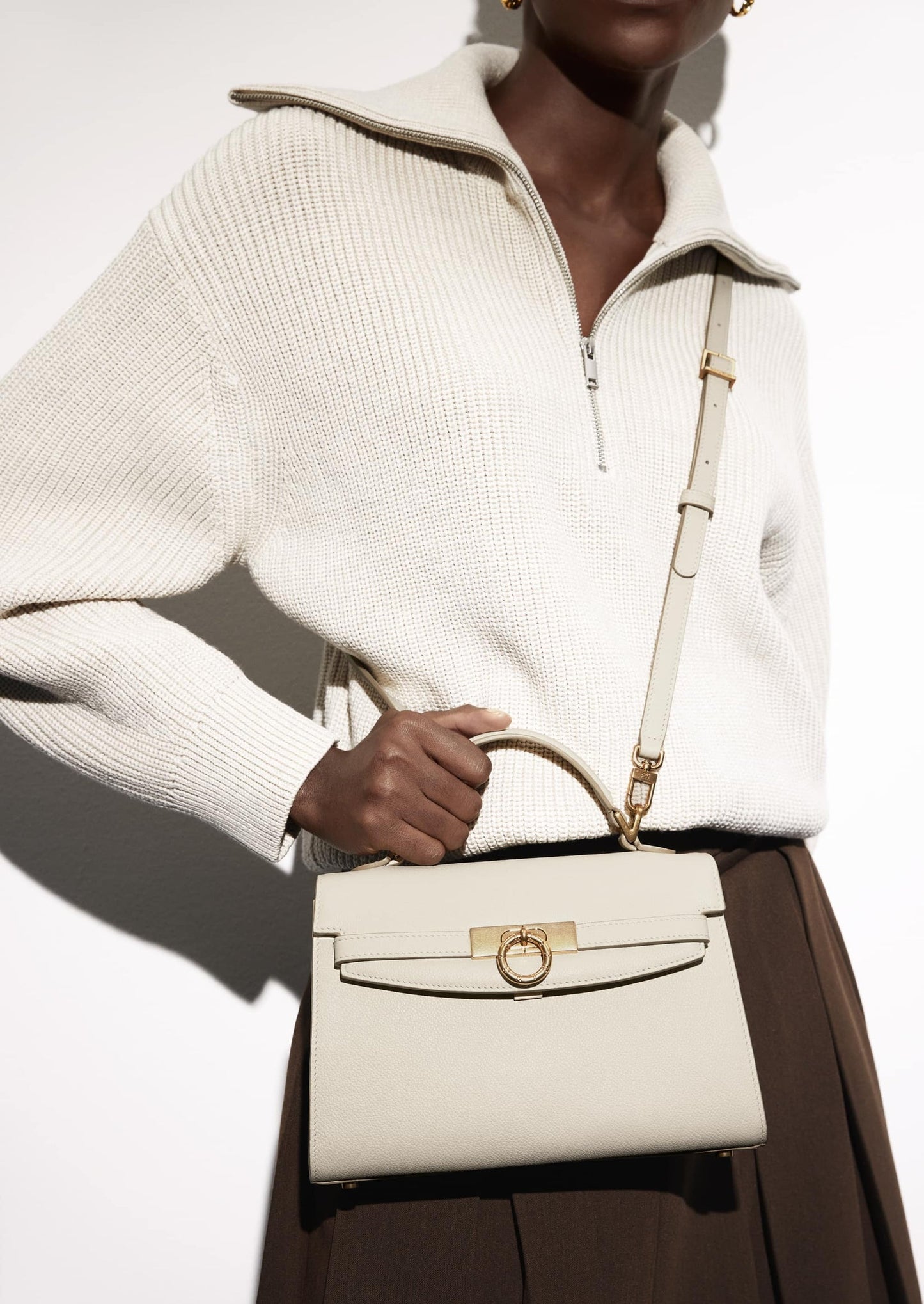 Grace Top Handle Bag Eve - Cream