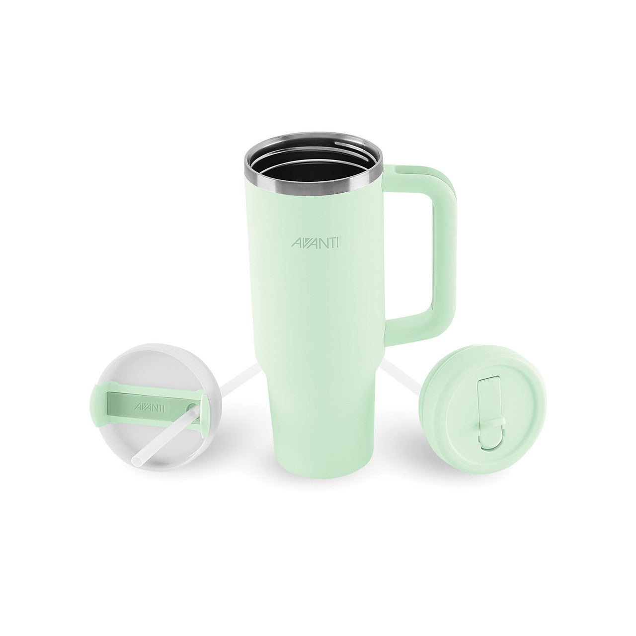 (READYSTOCK) Avanti HydroQuench Insulated Tumbler with Two Lids, 1L - Soft Mint