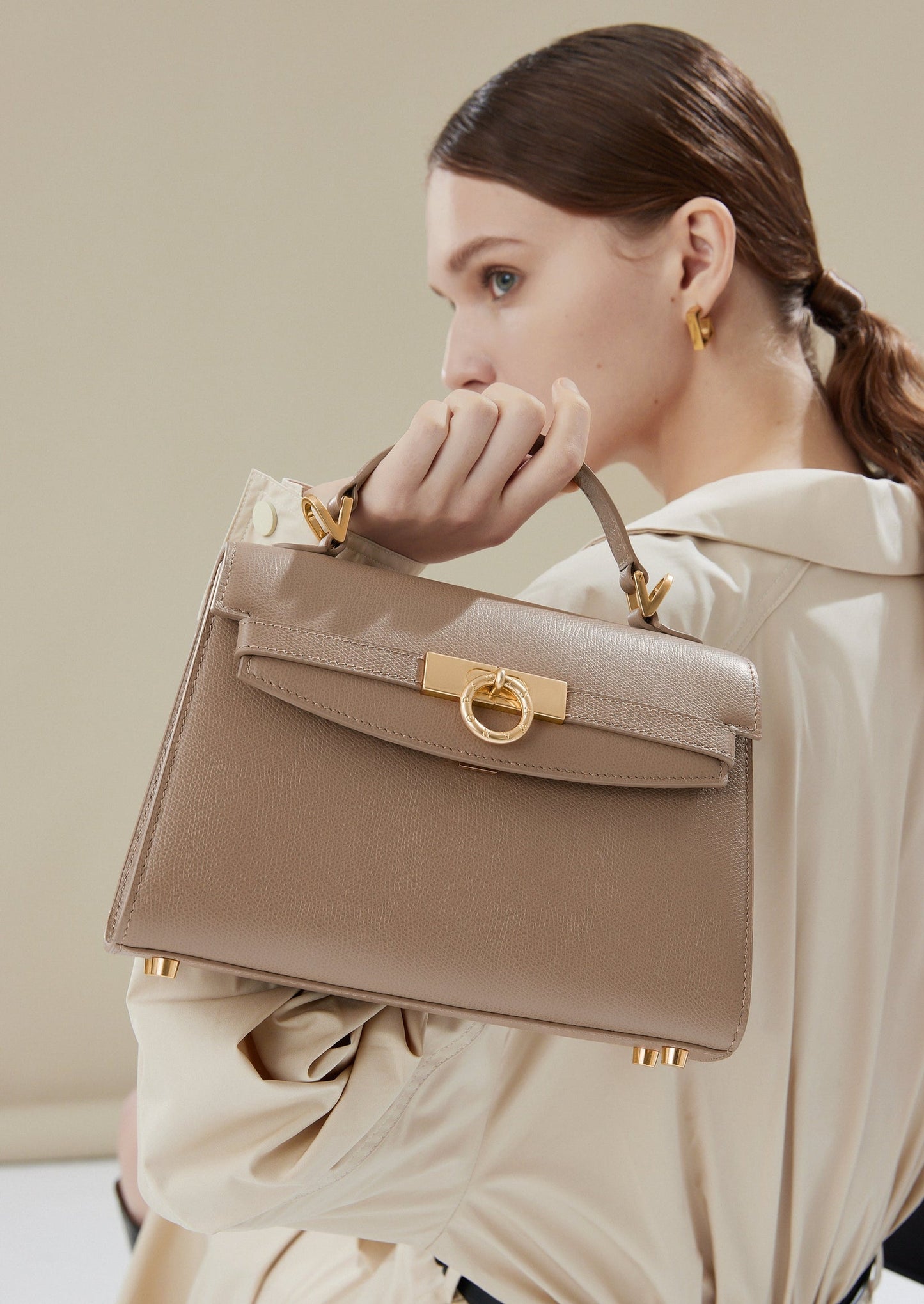 Grace Top Handle Bag Eve - Cream