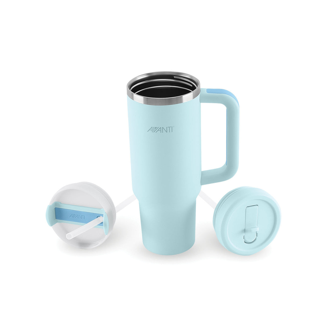 (READYSTOCK) Avanti HydroQuench Insulated Tumbler with Two Lids, 1L - Sea Breeze Blue
