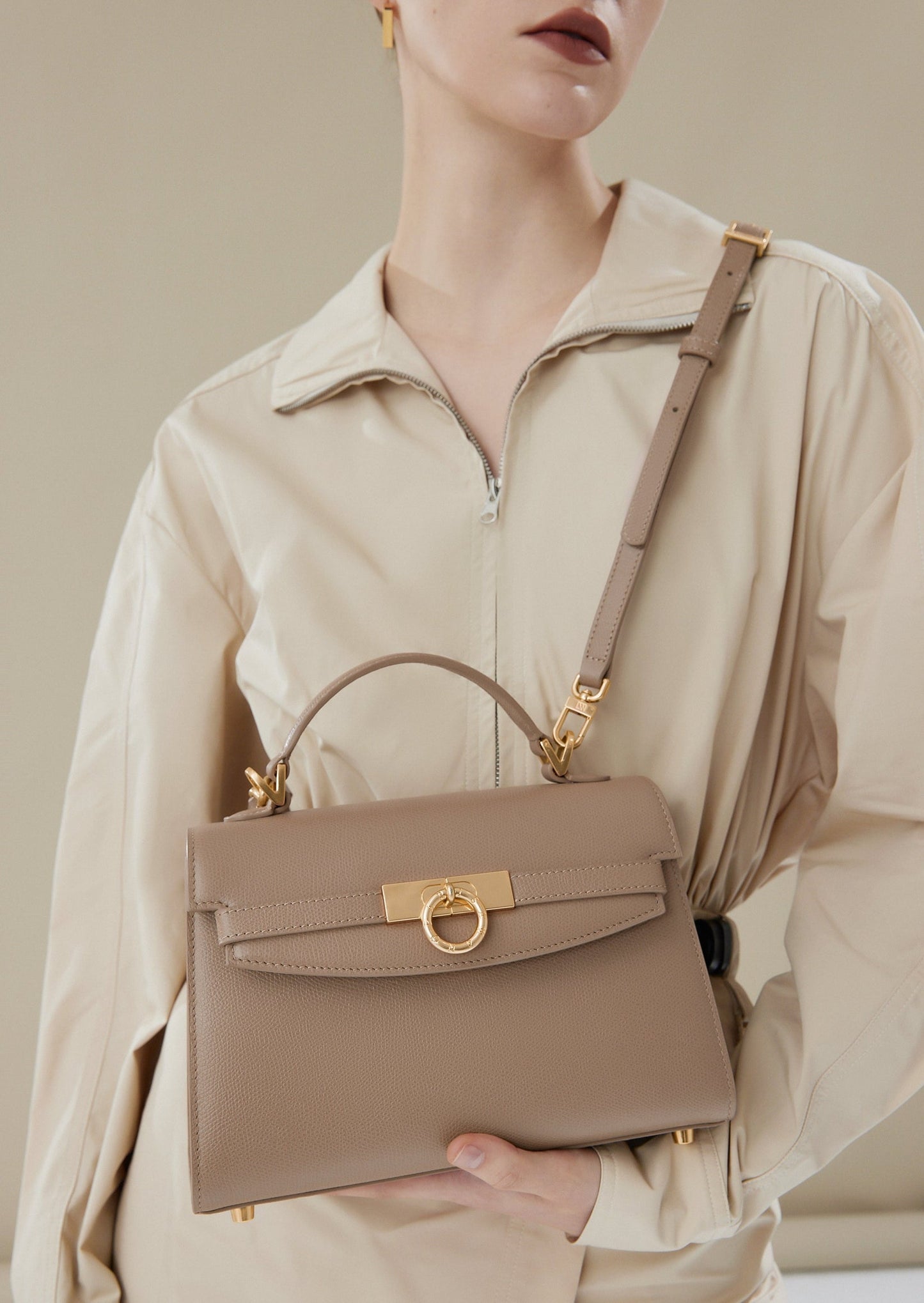 Grace Top Handle Bag Eve - Cream