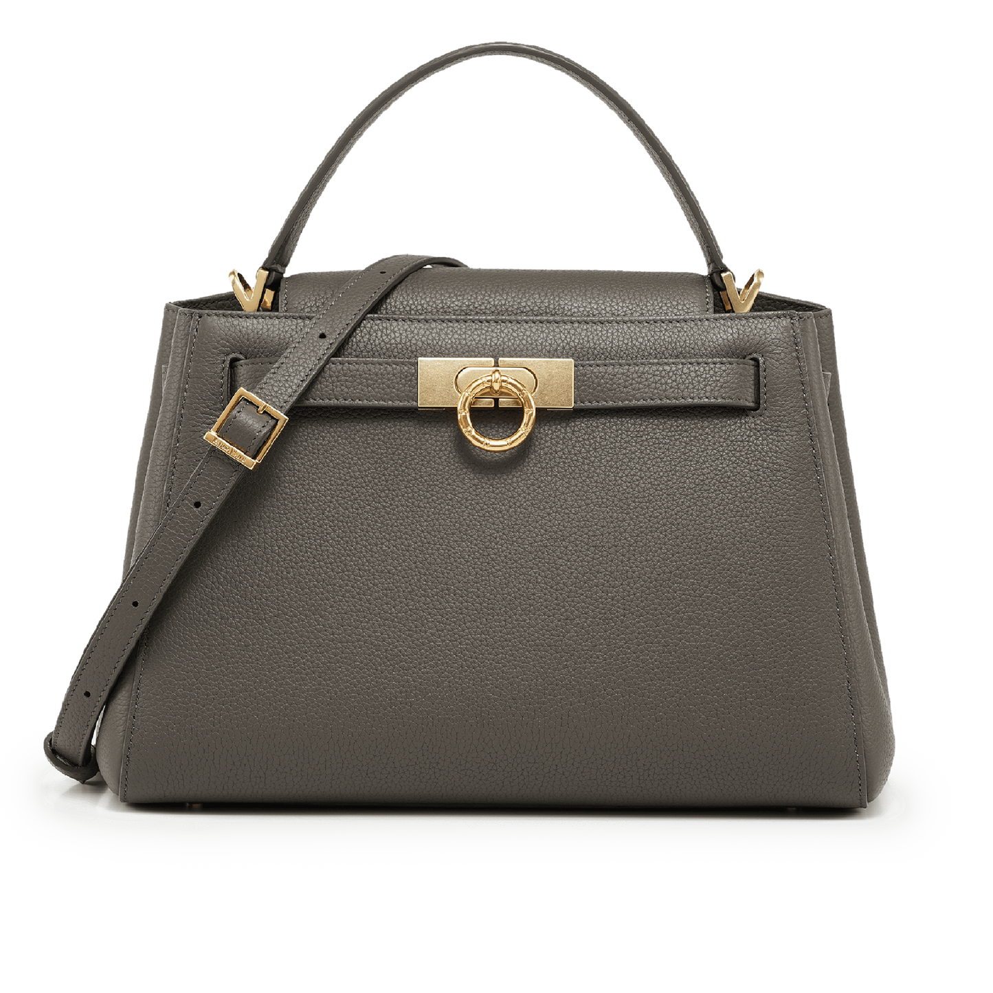 Madison Large Top Handle Bag Pebbled - Parisian Grey