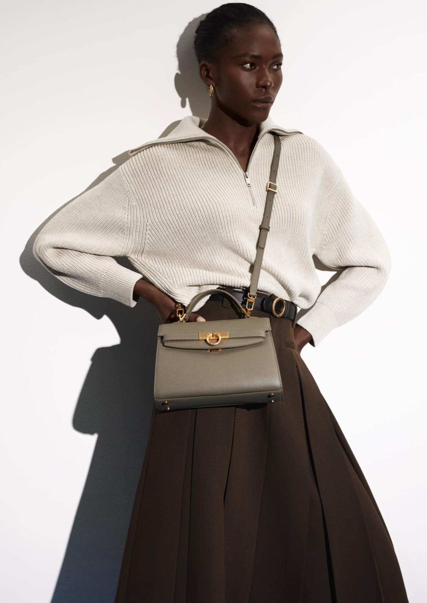 Grace Top Handle Bag Eve - Taupe