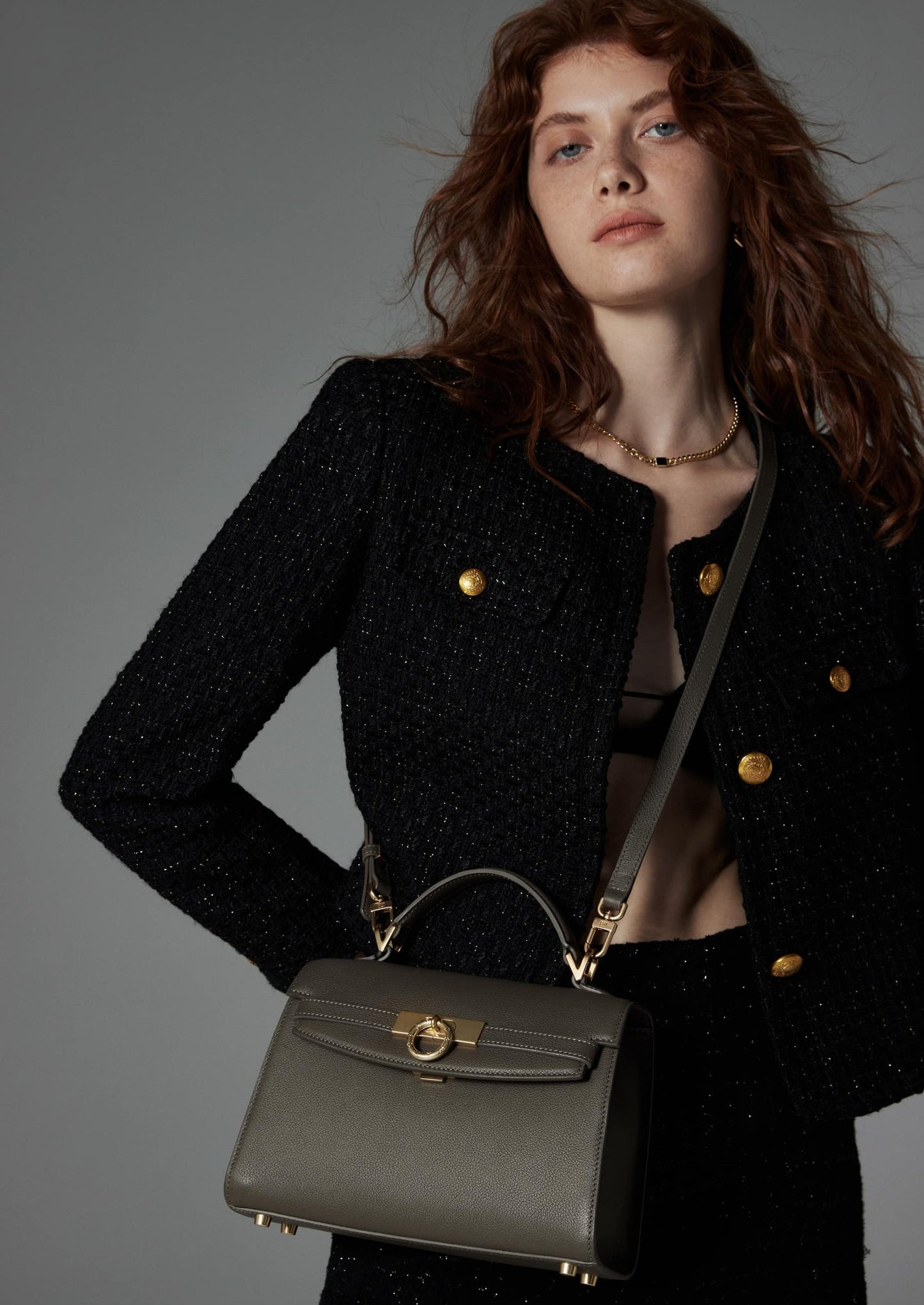 Grace Top Handle Bag Eve - Parisian Grey