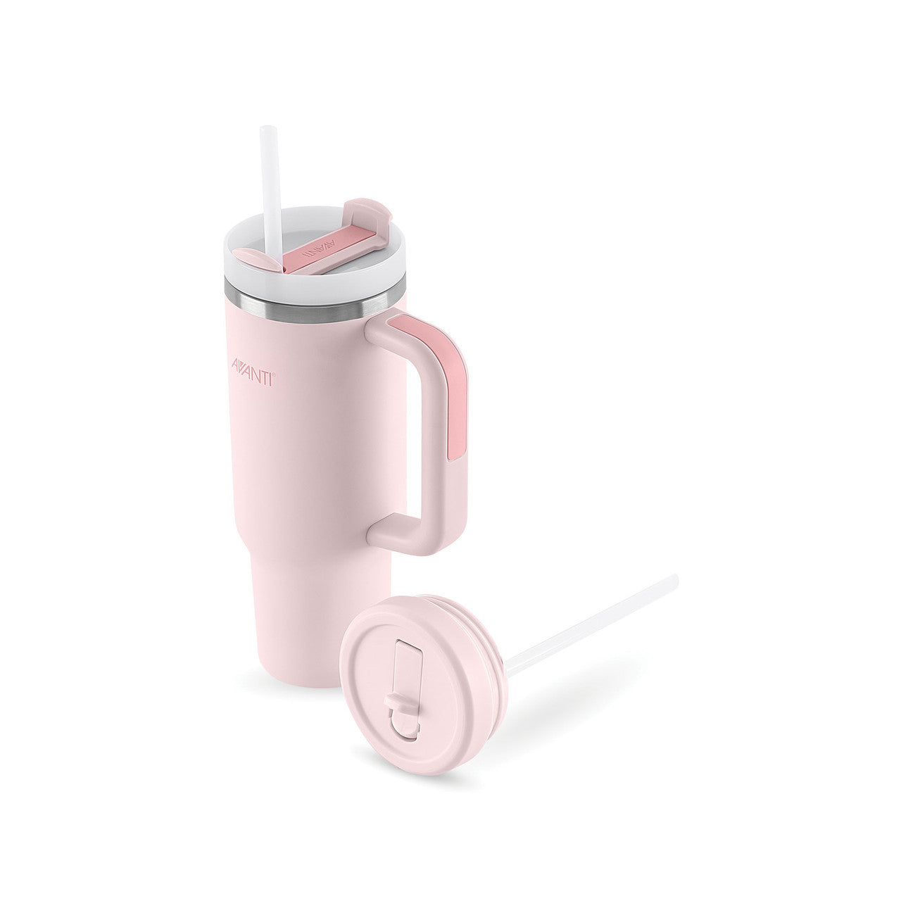 (READYSTOCK) Avanti HydroQuench Insulated Tumbler with Two Lids, 1L - Blush Pink