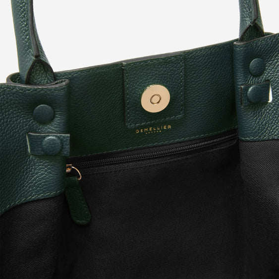 Demellier The Midi New York - Forest Green Small Grain