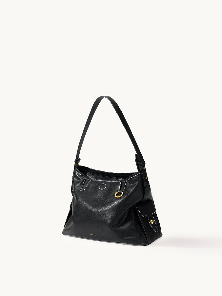 Small Yore Hobo Bag - Onyx