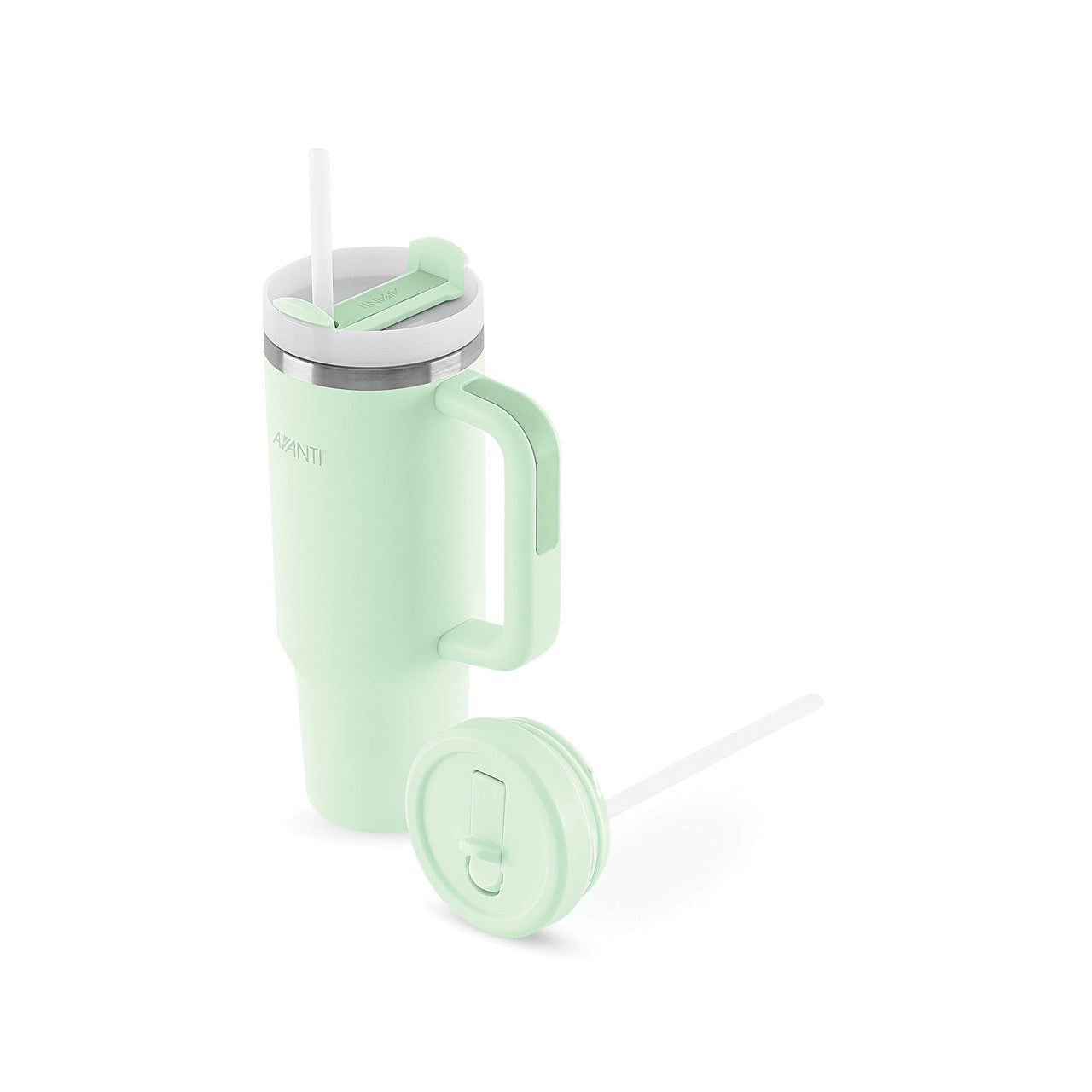 (READYSTOCK) Avanti HydroQuench Insulated Tumbler with Two Lids, 1L - Soft Mint