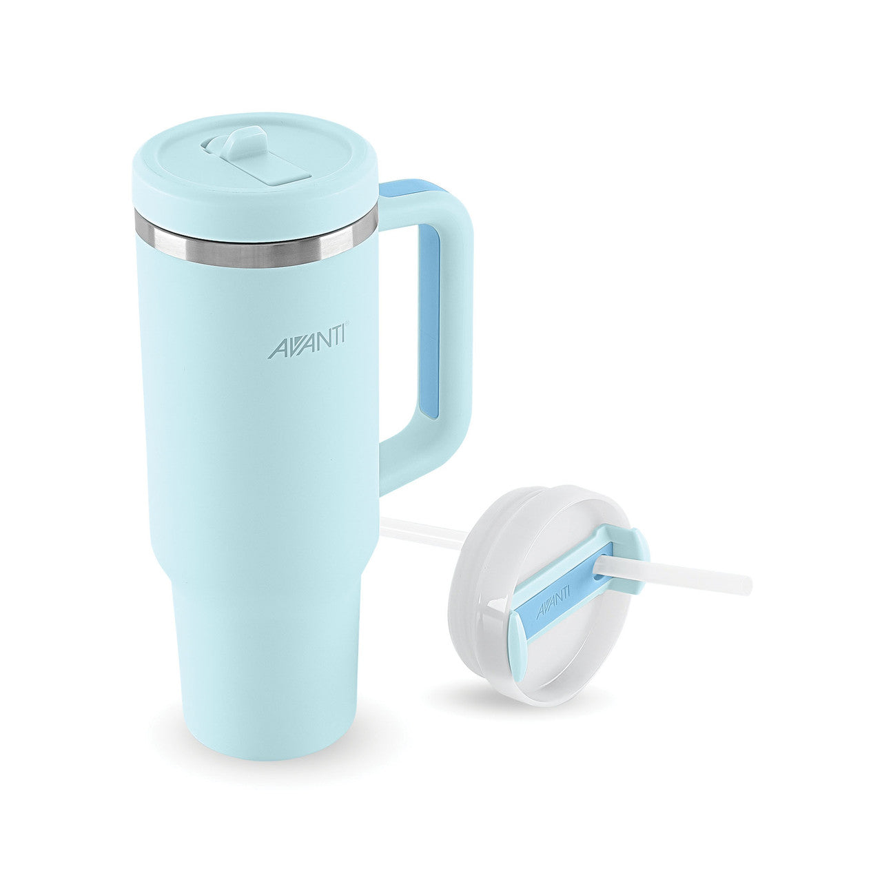 (READYSTOCK) Avanti HydroQuench Insulated Tumbler with Two Lids, 1L - Sea Breeze Blue