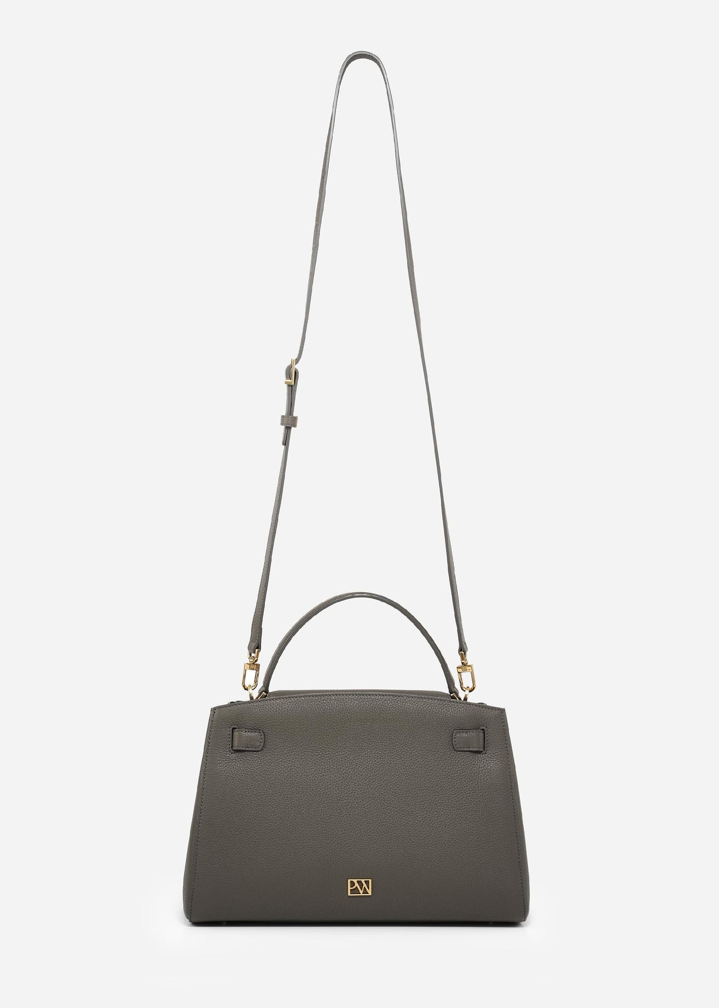 Madison Large Top Handle Bag Pebbled - Parisian Grey
