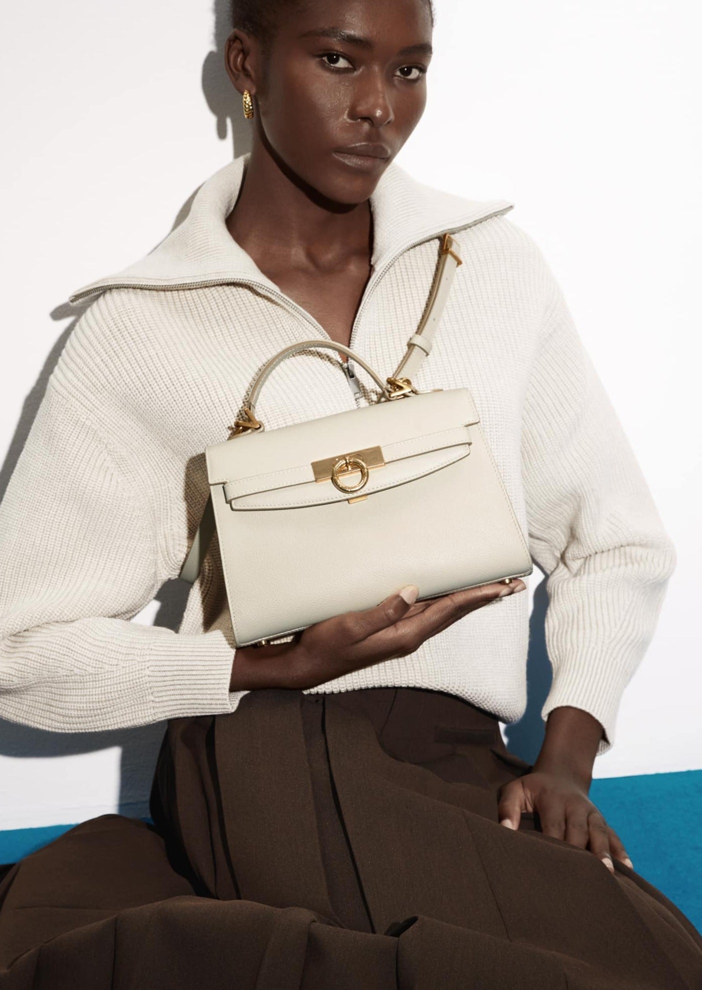 Grace Top Handle Bag Eve - Cream