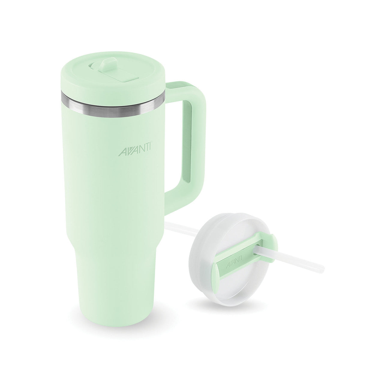 (READYSTOCK) Avanti HydroQuench Insulated Tumbler with Two Lids, 1L - Soft Mint