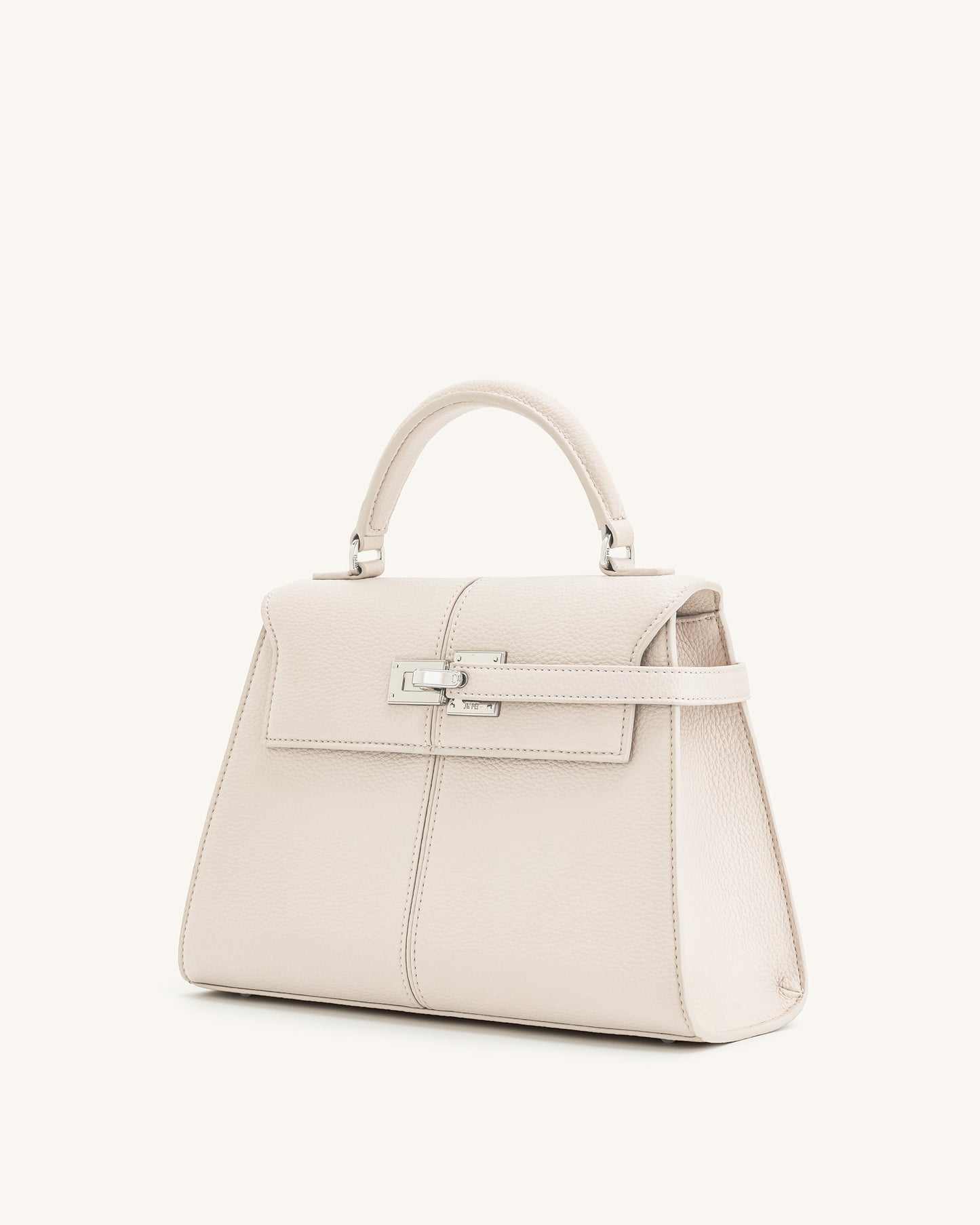 JW PEI Pink Elise Large Top Handle Bag - White