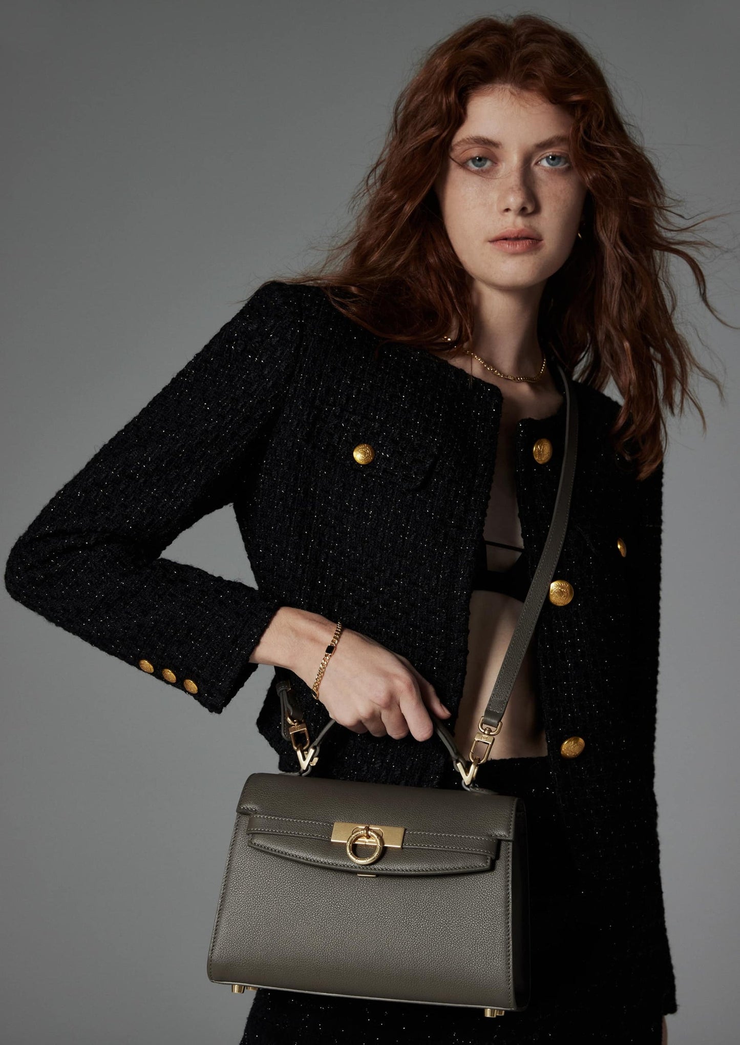 Grace Top Handle Bag Eve - Parisian Grey