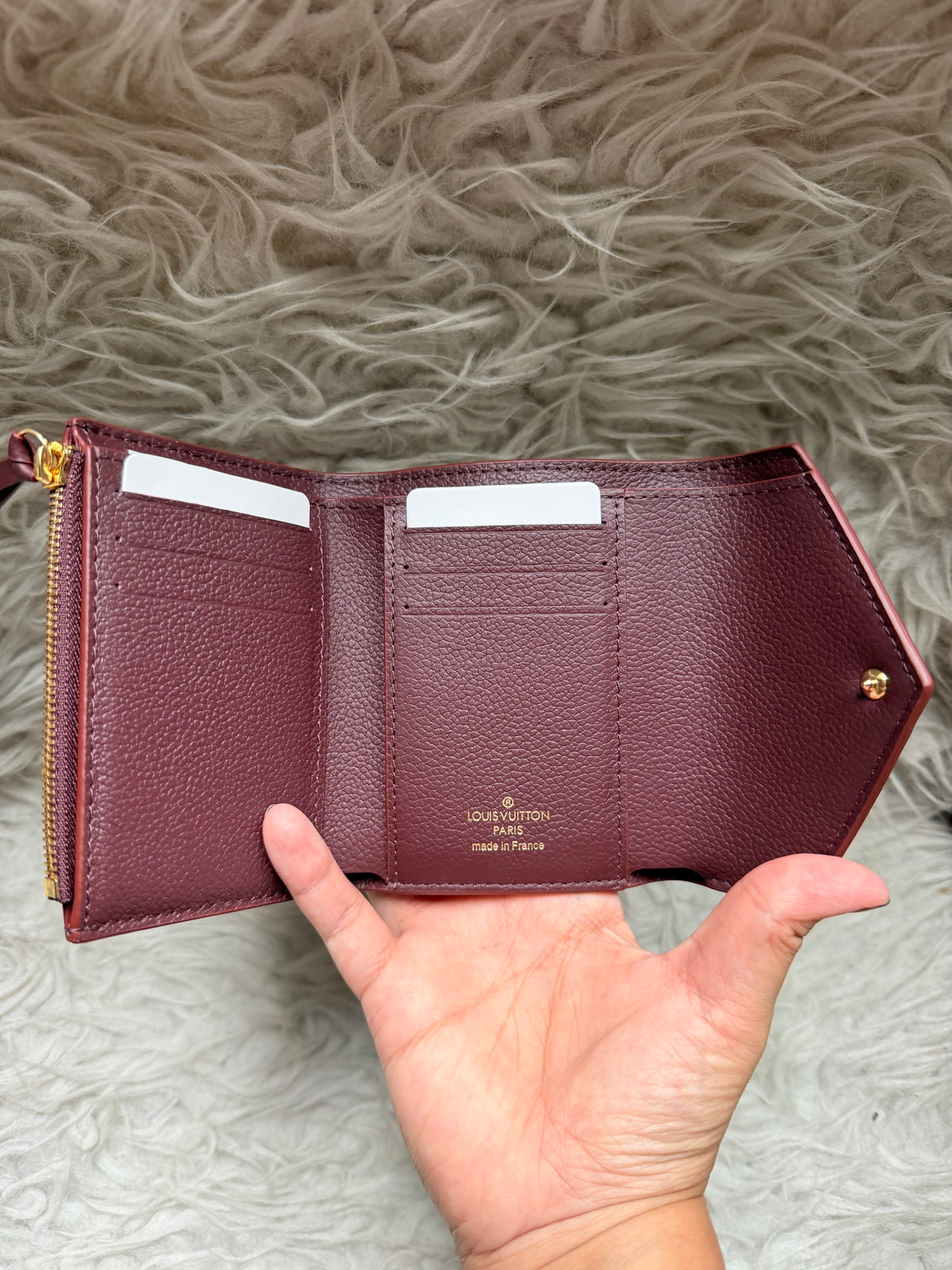 (Readystock) LV Victorine Wallet - Burgundy