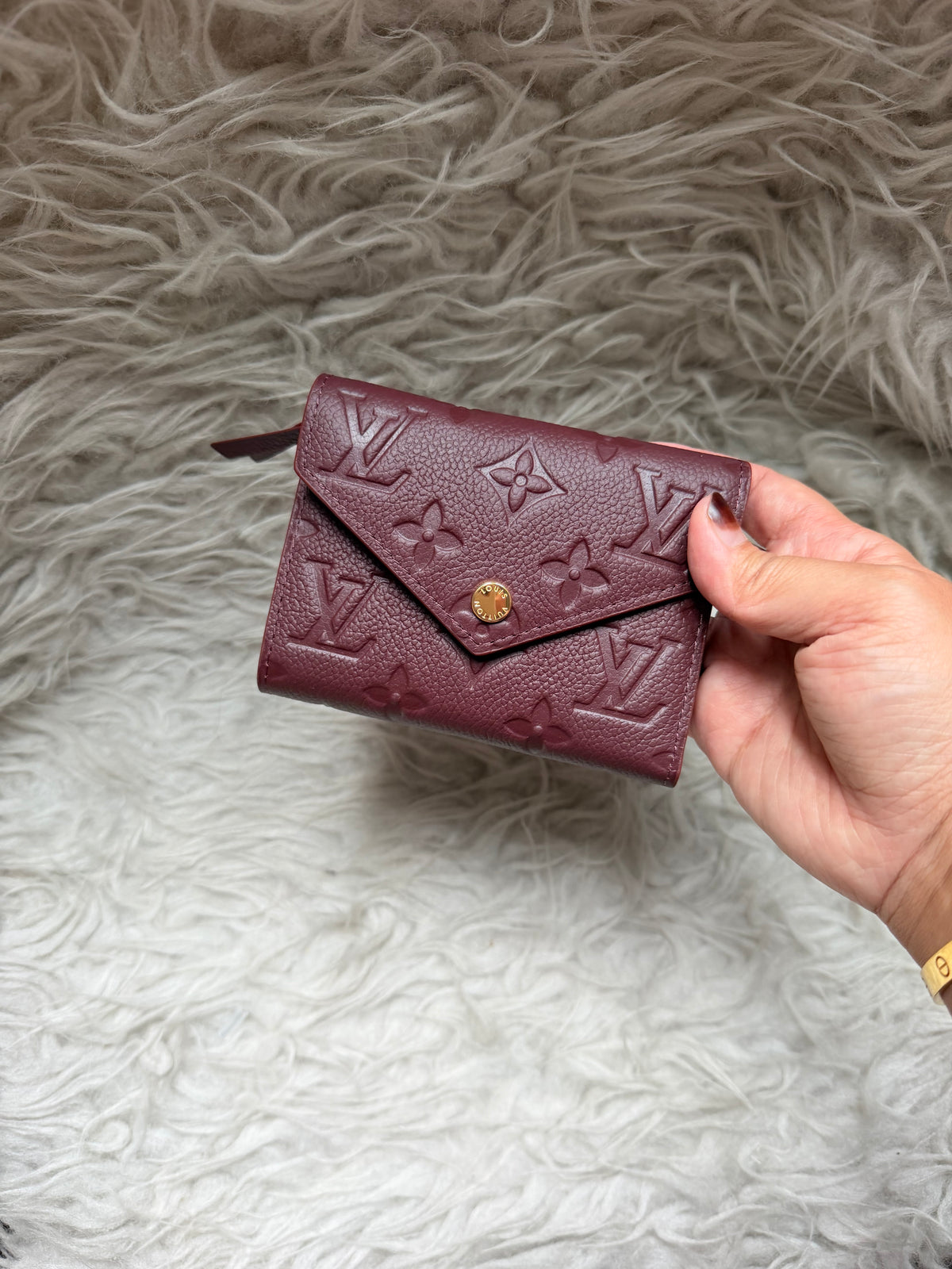 (Readystock) LV Victorine Wallet - Burgundy