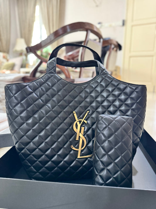 YSL Icare Quilted Lambskin