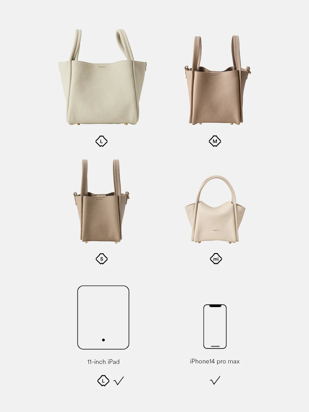 Small Song Bag (New Version) - Taupe