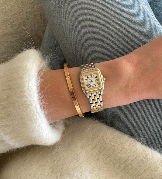 PANTHÈRE De Cartier Watch Silver Gold - Small No Diamond