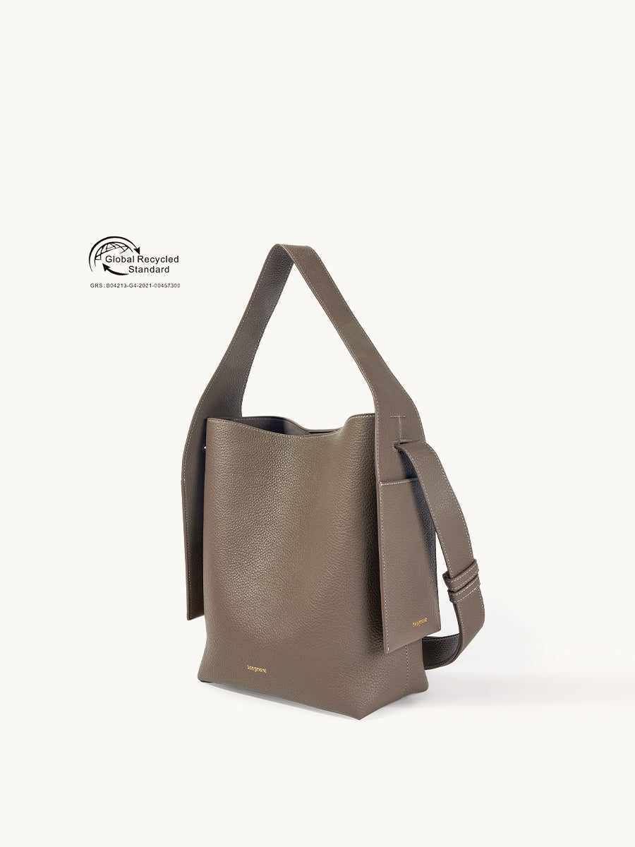 Songmont Medium Drippy Tote Bag (vegan leather) - Eco Taupe