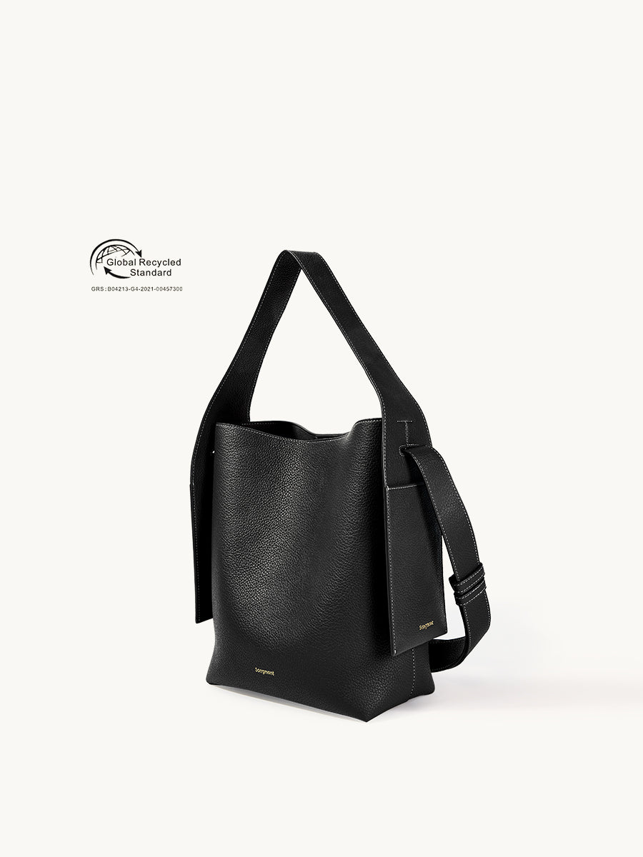 Songmont Medium Drippy Tote Bag (vegan leather) - Eco Onyx