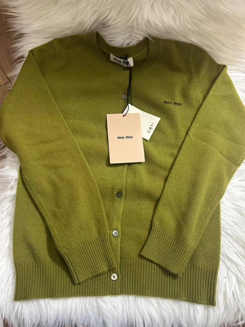 MiuMiu Knit Cardigan - Fern Green
