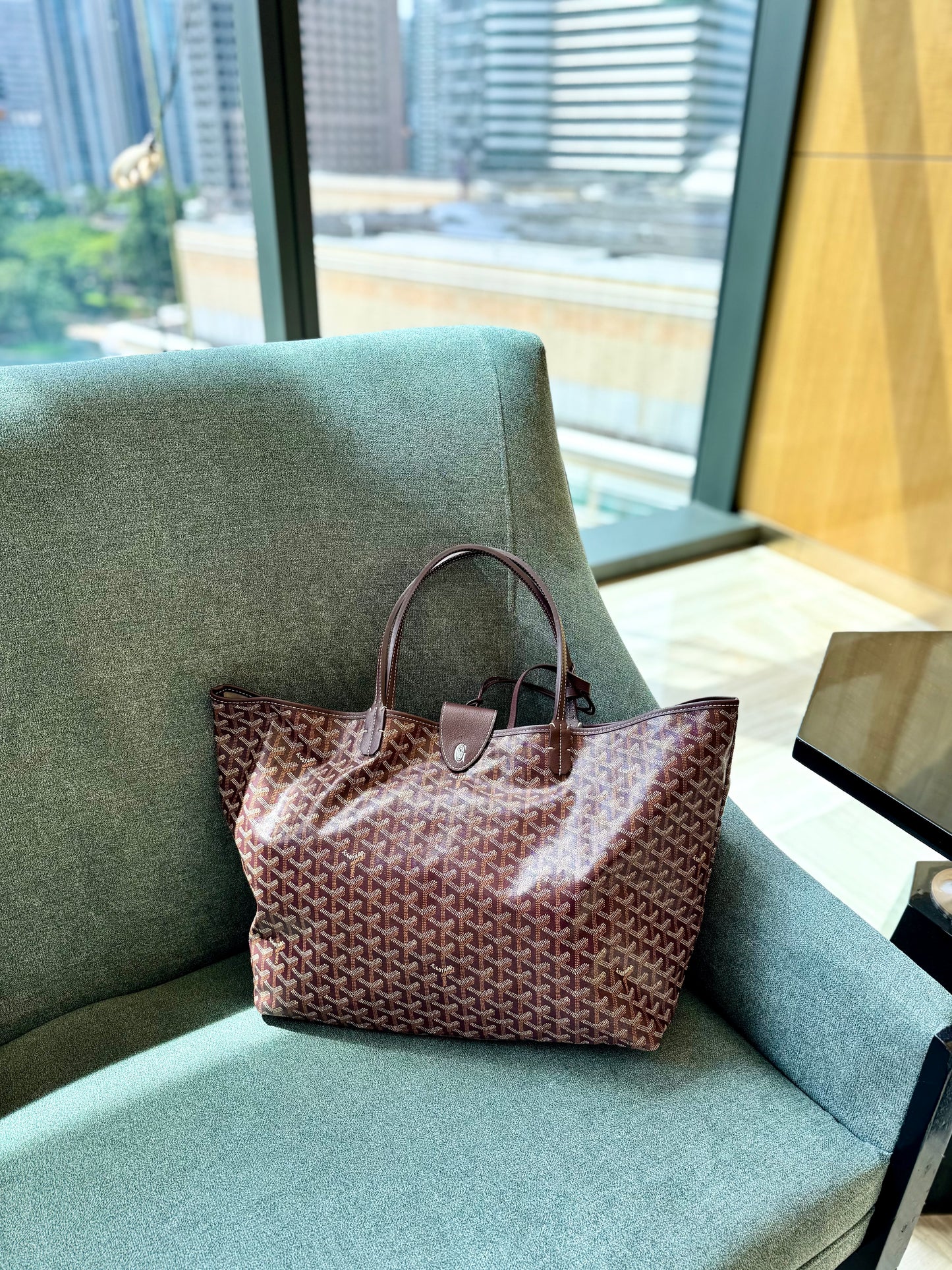 (Readystock)Goyard St Louis GM Canvas - Burgundy