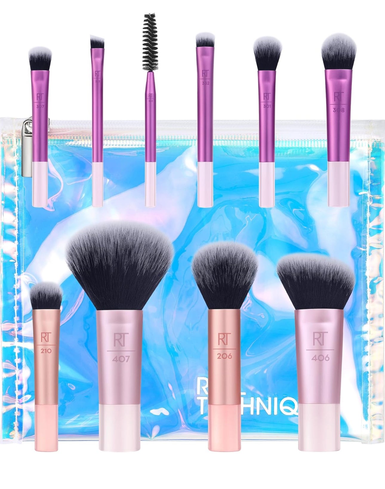 REAL TECHNIQUES Travel Fantasy Mini Brush Set With Free Mini Makeup Bag